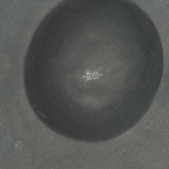 WPL (5923) Elegant black vintage 70's y2k Woman’s Hat 100%Wool Made in USA - Picture 8 of 12